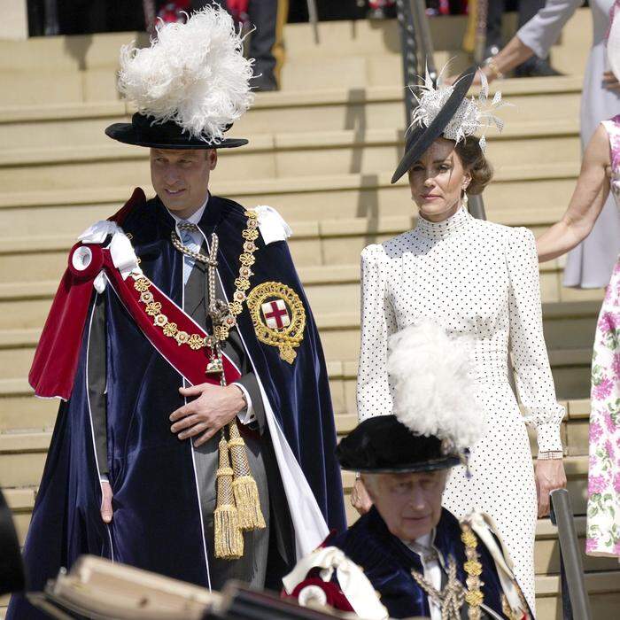 William, Kate und König Charles