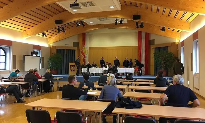 Pressekonferenz des Krisenstabs