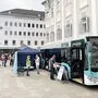 Der Impfbus tourt durch Klagenfurt.