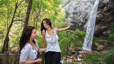 Der Wildensteiner Wasserfall hat eine Fallhöhe von 54 Metern