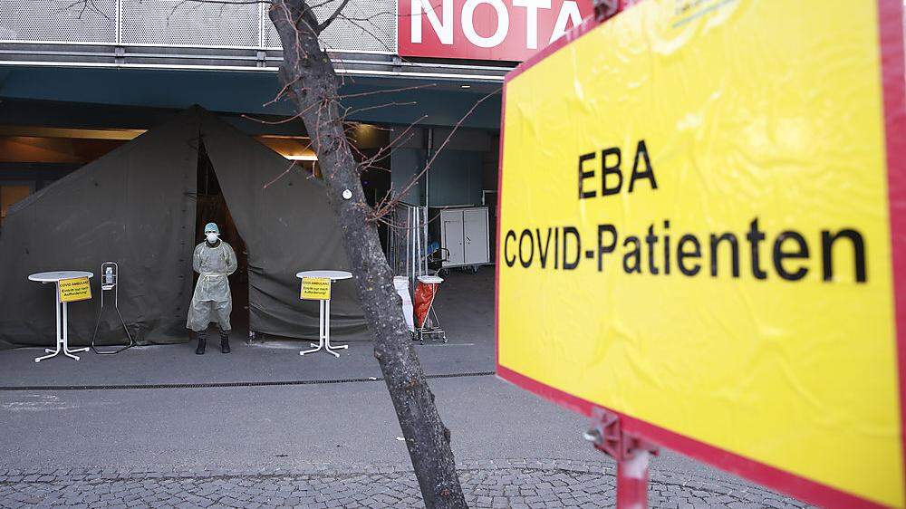 Bundesheer-Kontrolle bei Spitals-Eingang in Graz