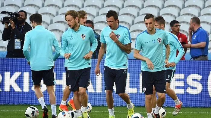 Kroatien trainierte. Heut wartet das Duell gegen Portugal.