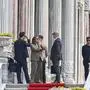 Delegationen aus Russland und der Ukraine beim Eintreffen zu den Gesprächen in Istanbul