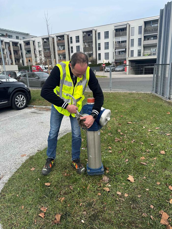 Die Stadtwerke rüsten die Hydranten um