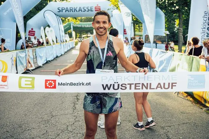 Georg Schrank lief als Erster bei den Herren durch das Ziel