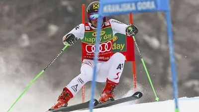 Marcel Hirscher am Weg zu Sieg