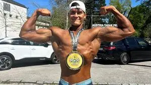 Maximilian Braunhuber (18) hat vor Kurzem seinen ersten Bodybuilding-Bewerb in der Disziplin „Natural“ absolviert