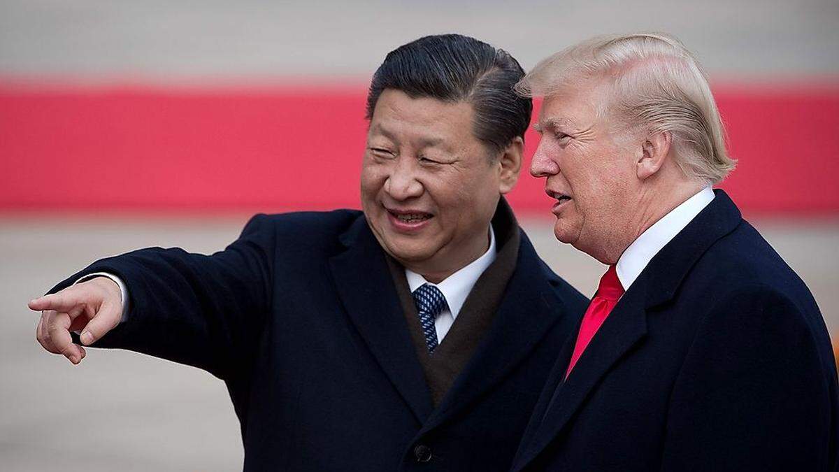 Xi Jinping und Donald Trump bei einem Treffen im November 2017 