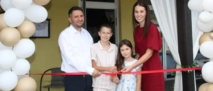 Florin Cîrpaci, Monika Marienka und ihre beiden Kinder