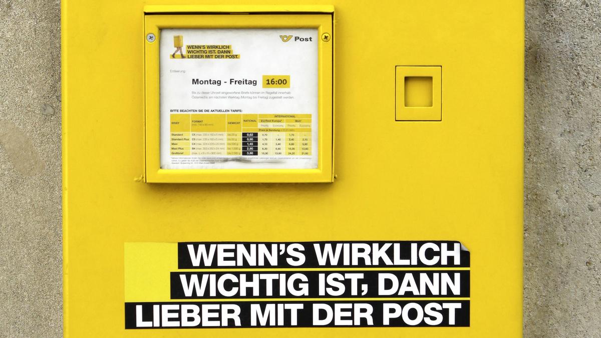 Den auf diesem Briefkasten aufgedruckten Werbeslogan der Post würde eine Leserin aus Au bei Gaishorn nicht unterschreiben