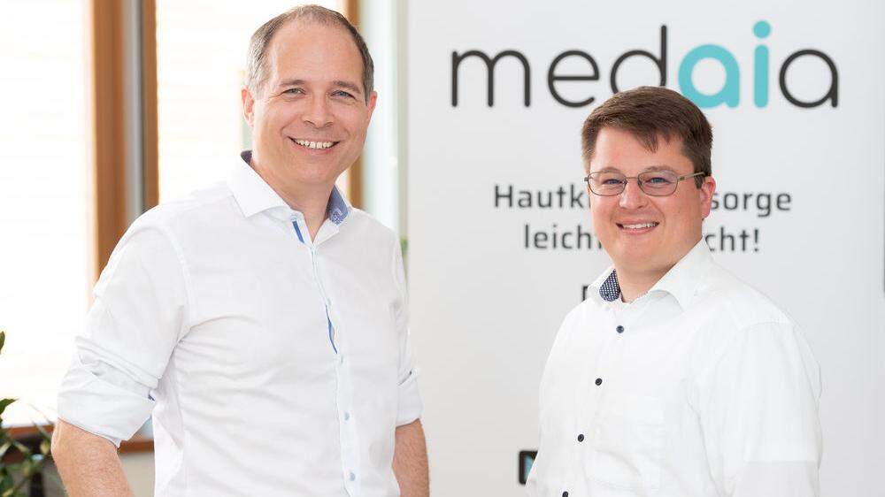 medaia-Gründer Michael Tripolt und medaia-CEO Albin Skasa
