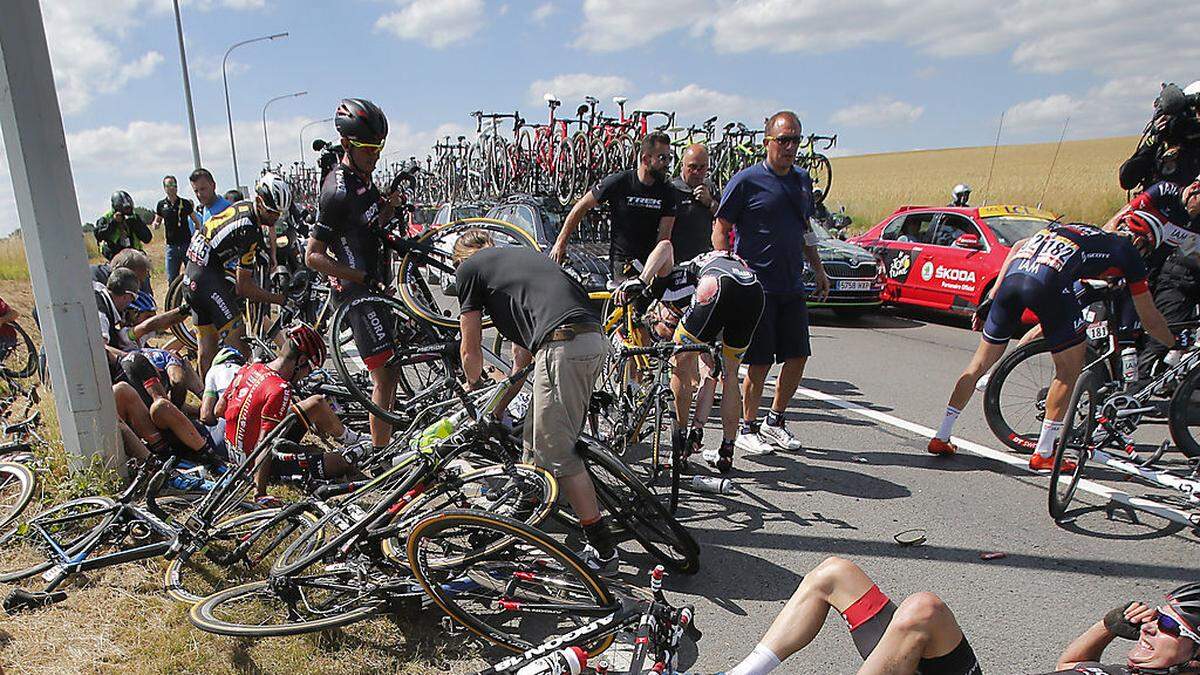 Massensturz bei der Tour