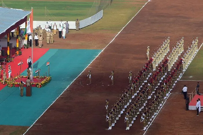 Indiens Präsident Ram Nath Kovind möchte so Indiens "militärische Stärke" und "kulturelle Vielfalt" in den Vordergrund rücken.
