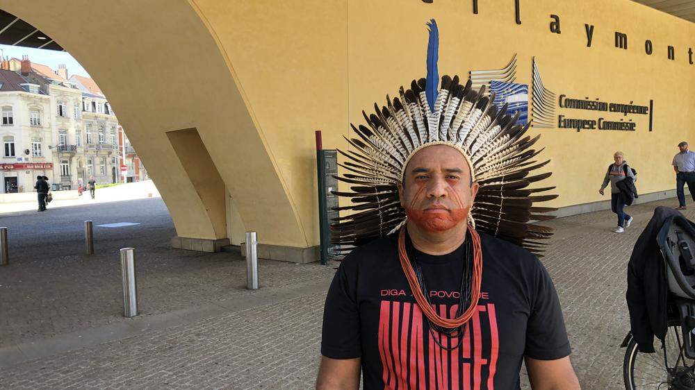 Anwalt der indigenen Völker: Dinamam Tuxa vor der EU-Kommission in Brüssel