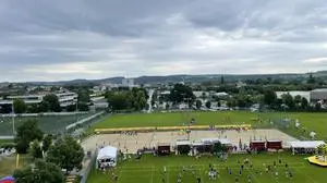Am Sportgelände in Hartberg tummelten sich Lehrlinge aus der ganzen Steiermark