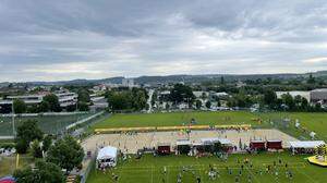 Am Sportgelände in Hartberg tummelten sich Lehrlinge aus der ganzen Steiermark