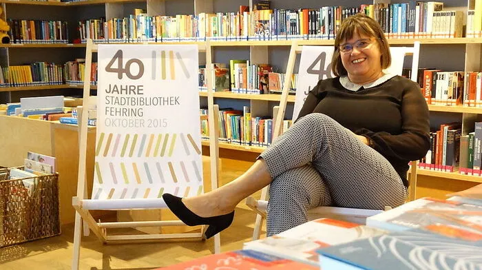 Gabriele Bichler ist seit 15 Jahren die gute Seele und die Leiterin der Stadtbibliothek Fehring.