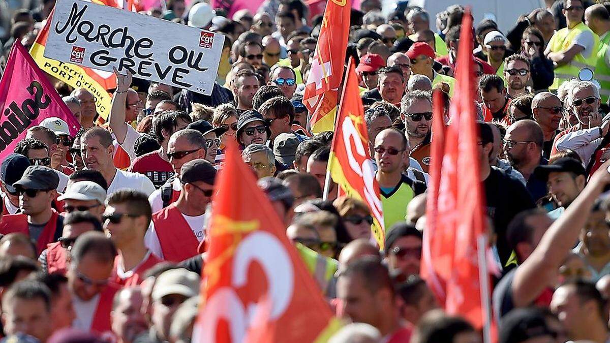 Proteste gegen die Arbeitsrechtsreform im Mai.