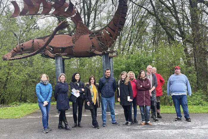 Die Teilnehmerinnen und Teilnehmer besuchten unter anderem den Naturerlebnispfad am Schlossberg in Voitsberg.