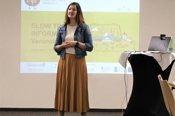 Projektmanagerin Barbara Stumpf erklärte, worauf es bei Slow-Trips-Erlebnissen ankommt.