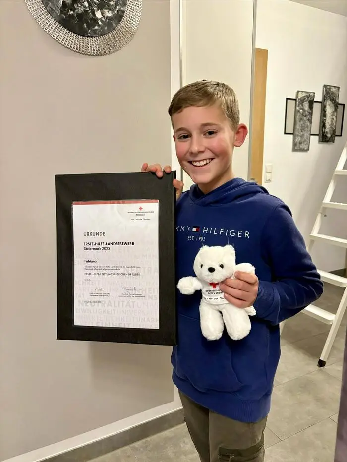 Vom Roten Kreuz wurde Fabiano Vorhauser nun ausgezeichnet