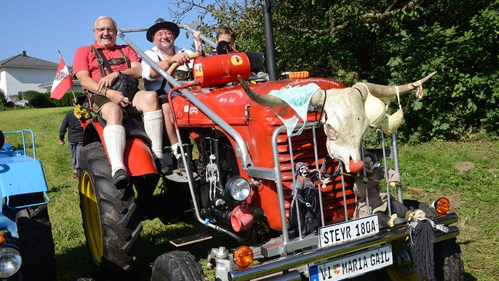 Mit einem Steyr 180 A in Maria Gail mit dabei, Dieter Schreiber, Erich Haubt und Fabio