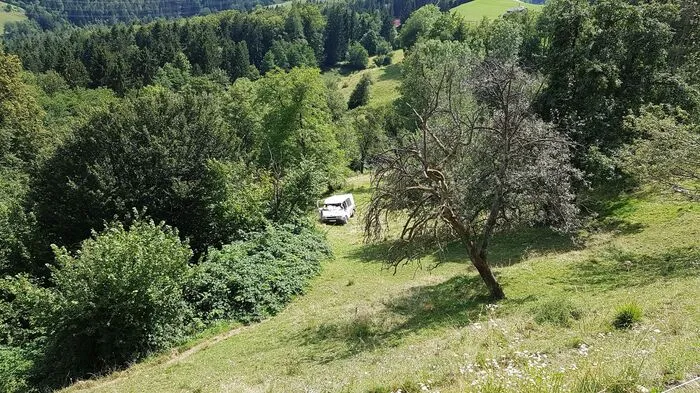 In St. Paul im Lavanttal stürzte am Mittwoch gegen 14.15 Uhr ein Kleinbus über 20 Meter in die Tiefe. Der Lenker - ein Steirer - kam dabei ums Leben, zwei weitere Personen wurden schwerst, zwei leicht verletzt.