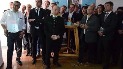So blickten die Verantwortlichen der Südoststeirischen Bezriks-VP der ersten Hochrechnung um 17 Uhr entgegen