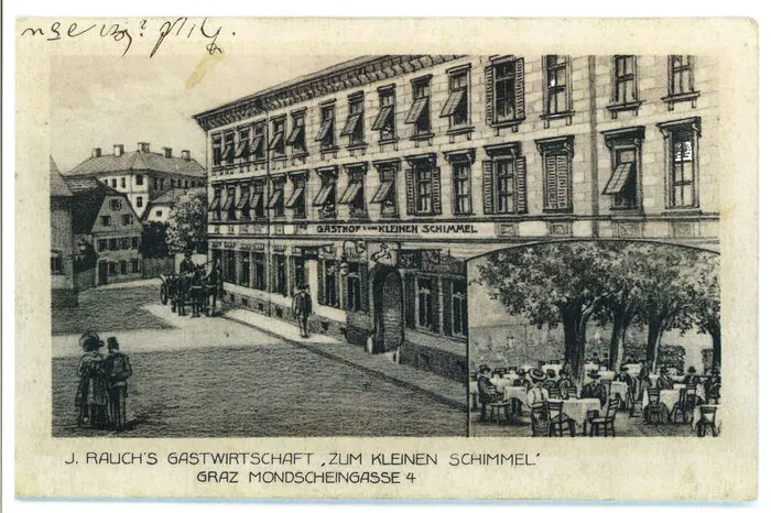 Das Gasthaus Zum kleinen Schimmel hat hier seine große Zeit.
