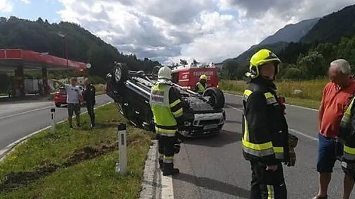 Schwerer Unfall auf der Drautalbundesstraße