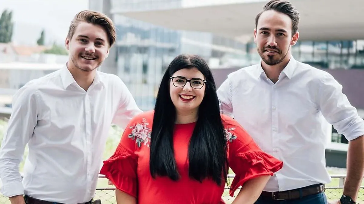 Das IdeenTriebwerk-Team: Michael Semler, Denise Vorraber, Kar Maria Gerngroß