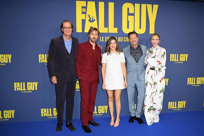 The Fall Guy Premiere: Guymon Casady, Ryan Gosling, Kelly McCormick, David Leitch und Emily Blunt 