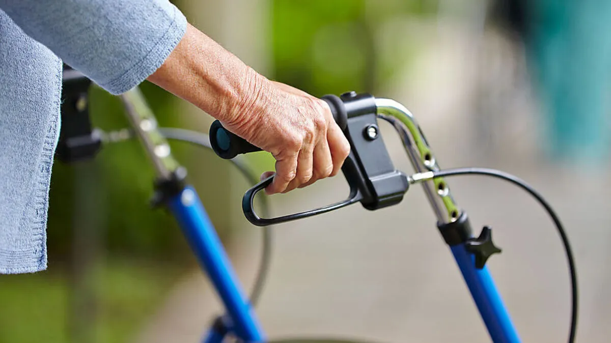 Der Räuber riss die Handtasche vom Rollator