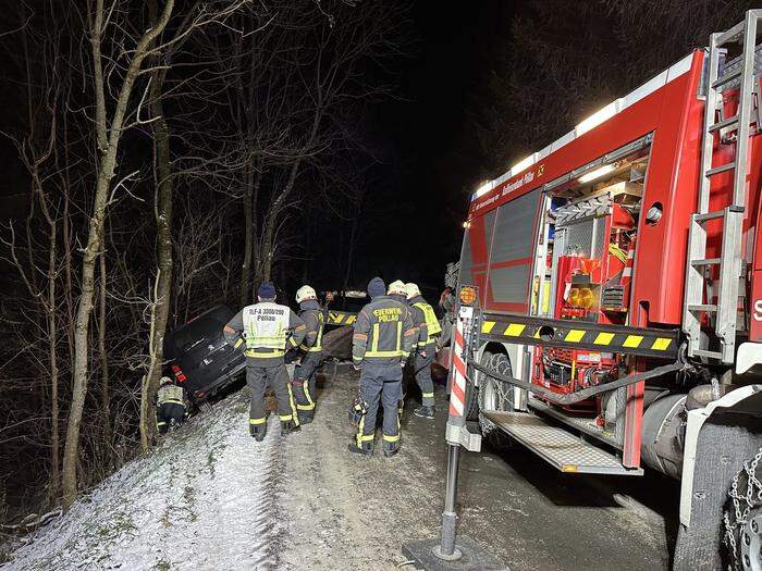 Die Lenkerin blieb unverletzt