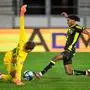 INNSBRUCK,AUSTRIA,16.MAR.24 - SOCCER - ADMIRAL Bundesliga, qualification group, WSG Tirol vs Wolfsberger AC. Image shows Adam Stejskal (Wattens) and Thierno Ballo (WAC).
Photo: GEPA pictures/ Daniel Schoenherr