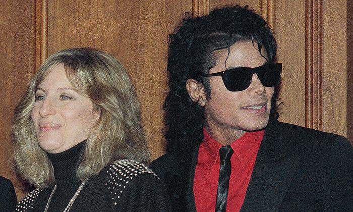 Gute Freudne: Barbra Streisand und Michael Jackson im Jahr 1986