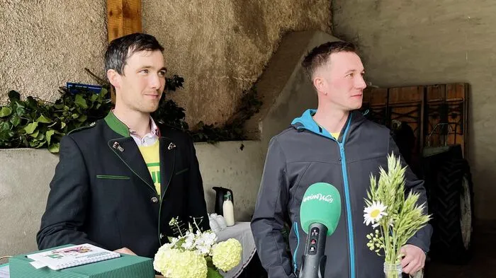 Kammersekretär Christian Schopf und Florian Leitner, Land- und Energiewirt