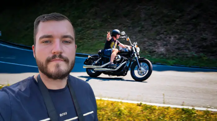 Adis Mesic fotografiert Motorradfahrer und schenkt ihnen die Bilder