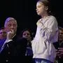 Greta Thunberg trat trotz Krankheit auf