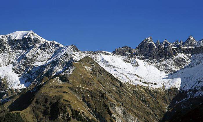 Unglücksstelle in den Schweizer Alpen