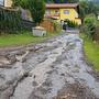 Die Straße ist teilweise nicht mehr als Straße erkennbar