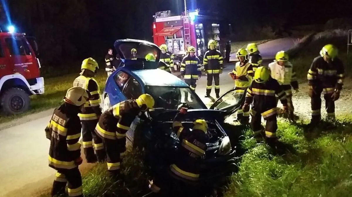 Die Feuerwehren Lafnitz und Grafendorf waren bei dem Unfall im Einsatz