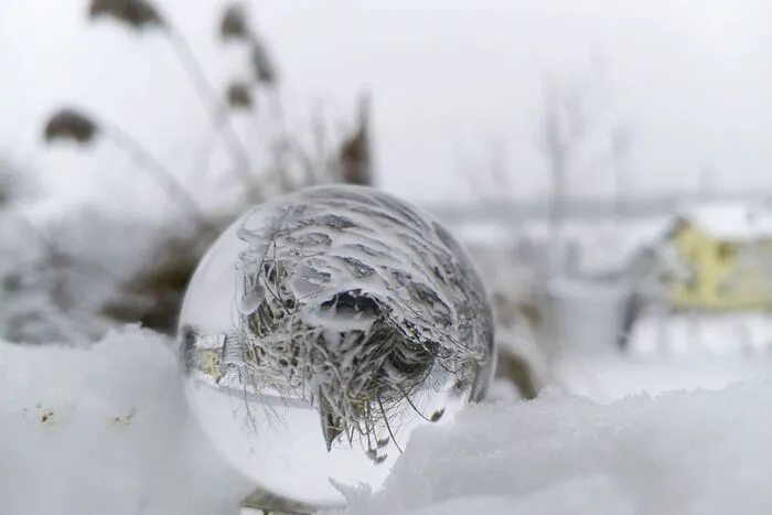 Kreativ zeigte diese Leserin die Schneelandschaft in Grafendorf
