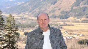 Hannes Mitterhauser (ÖVP) hoch über Selzthal