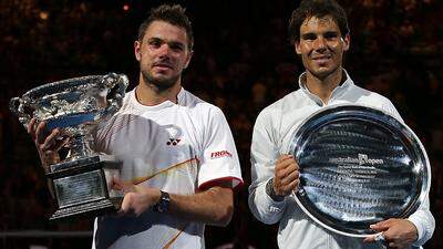 Das letzte Duell auf Grand-Slam-Ebene gewann Stan Wawrinka (links) gegen Rafael Nadal: Das Finale der Australian Open 2014