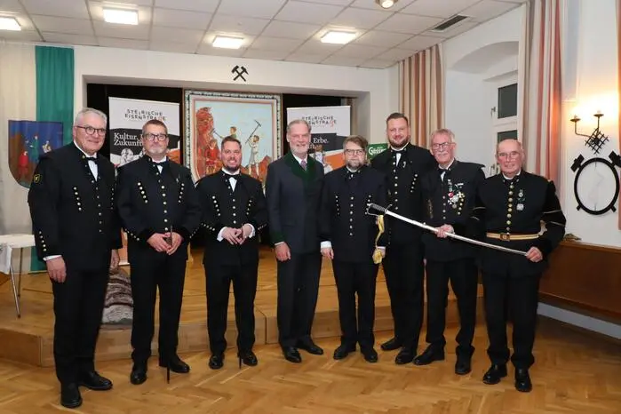 Die Vordernberger Knappen sind im Bezirk Leoben bei vielen Barbarafeierlichkeiten die Zeremonienmeister.