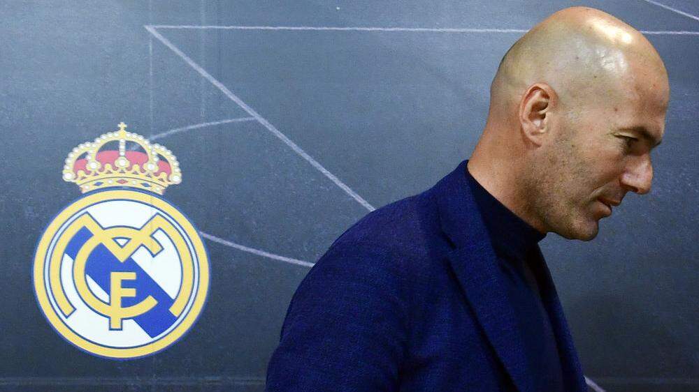 Zinedine Zidane in Trauer