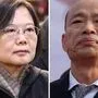 Tsai und ihr Herausforderer Kuo-yu