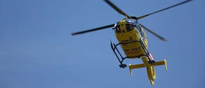 Nach einem Radunfall wurde ein 63-Jähriger ins Krankenhaus geflogen