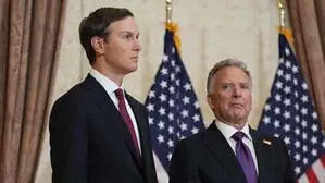 Donald Trumps Schwiegersohn Jared Kushner und US-Sondergesandter Steve Witkoff